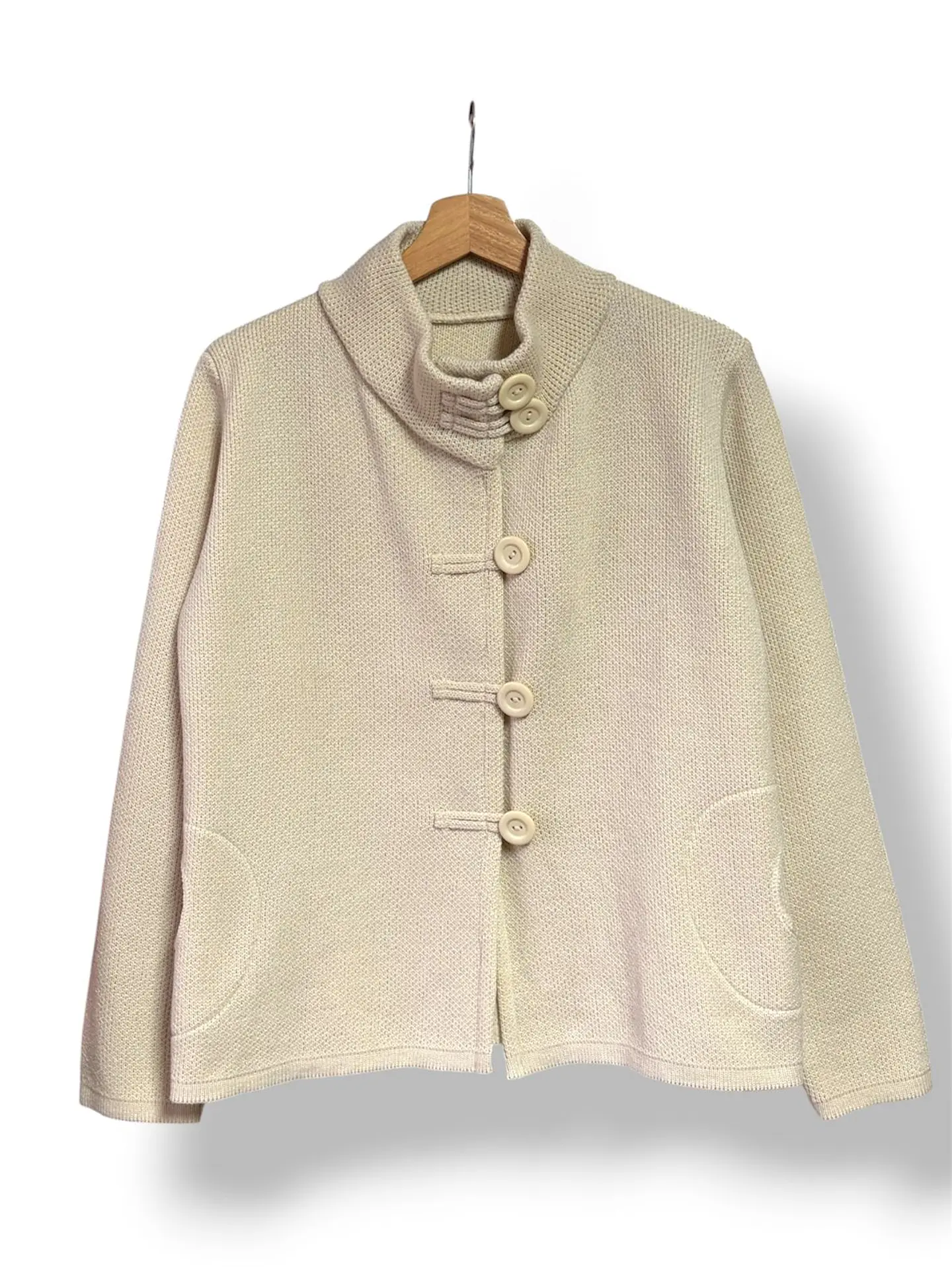 Chaqueta Tejida Cuello Envolvente 2