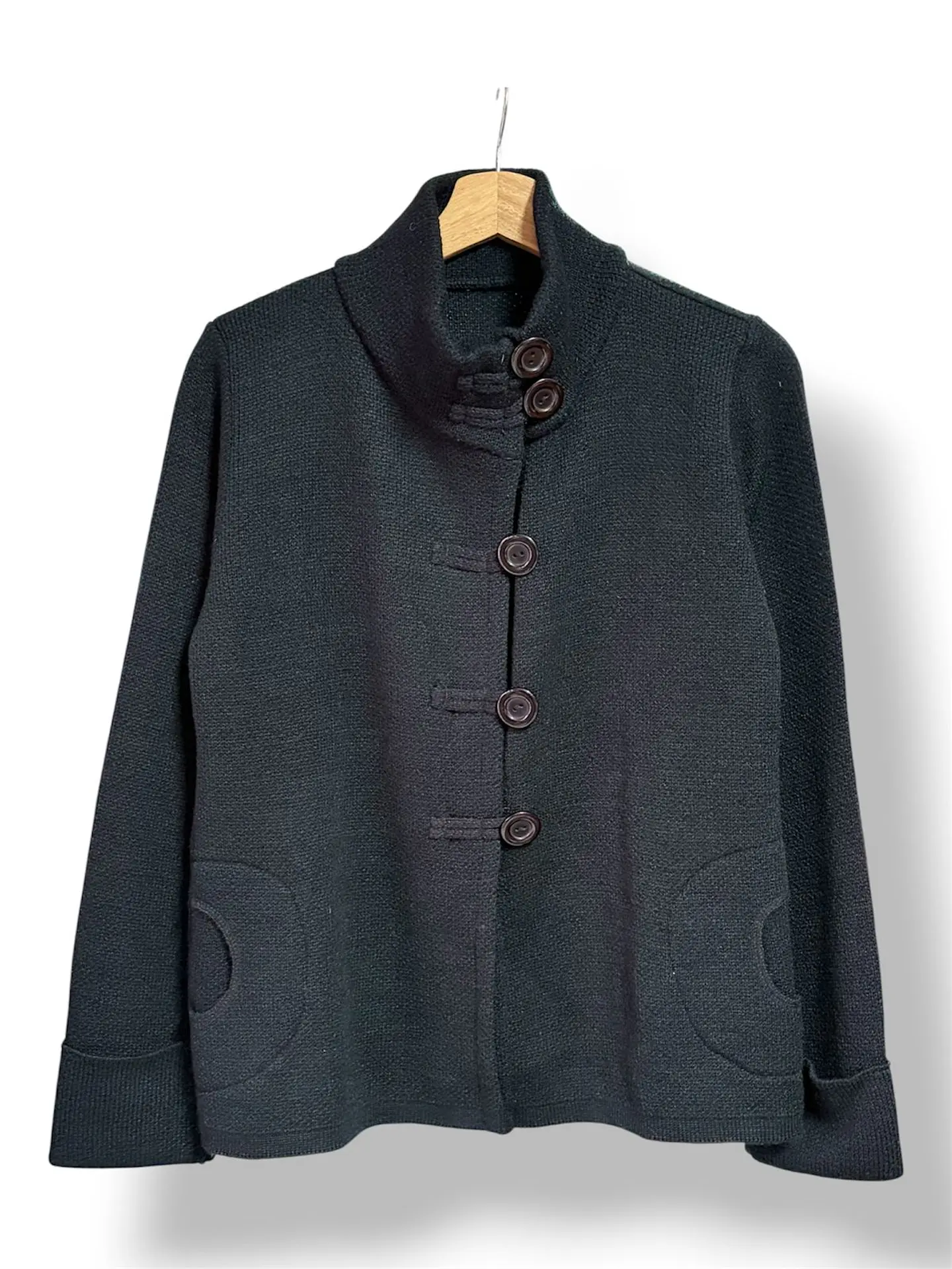 Chaqueta Tejida Cuello Envolvente 3