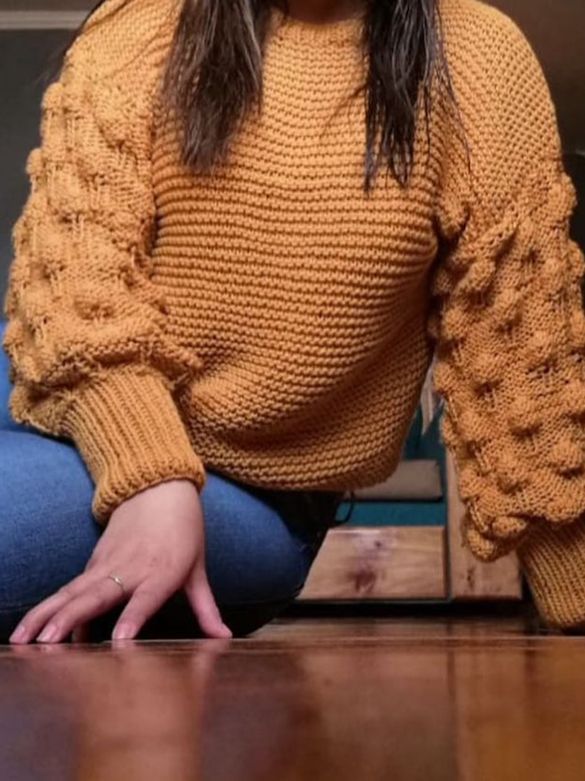 Chaleco globo mostaza 1