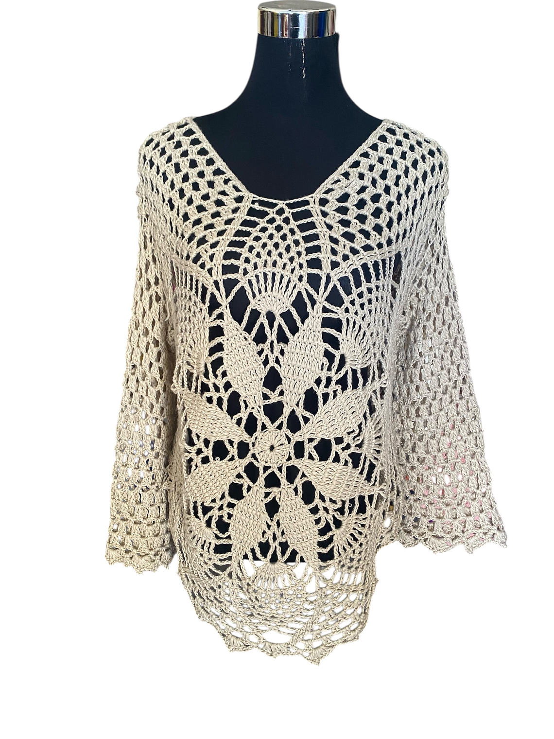 POLERÓN CROCHET A MANO EN ALGODÓN 1