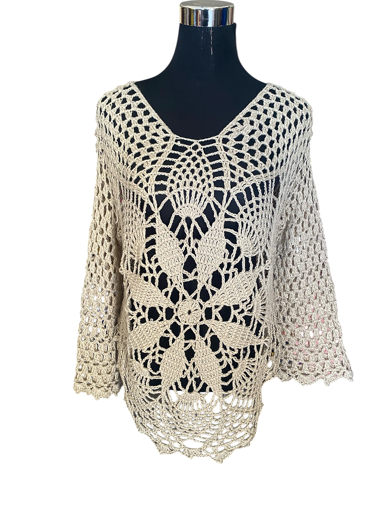 POLERÓN CROCHET A MANO EN ALGODÓN 1