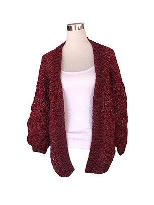 CHALECO HECHO A  MANO MANGA GLOBO