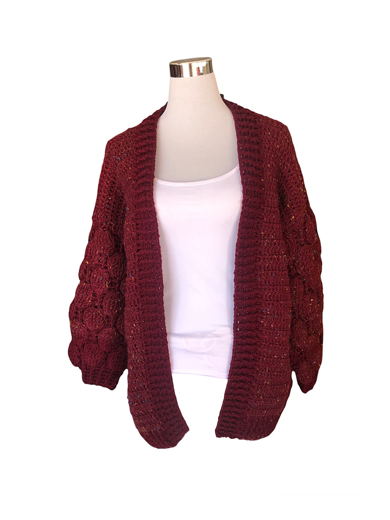 CHALECO HECHO A  MANO MANGA GLOBO 1