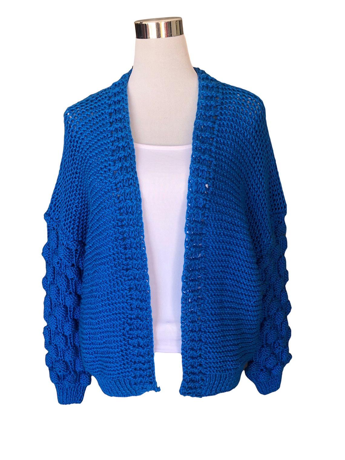 CHALECO HECHO A  MANO MANGA GLOBO 1