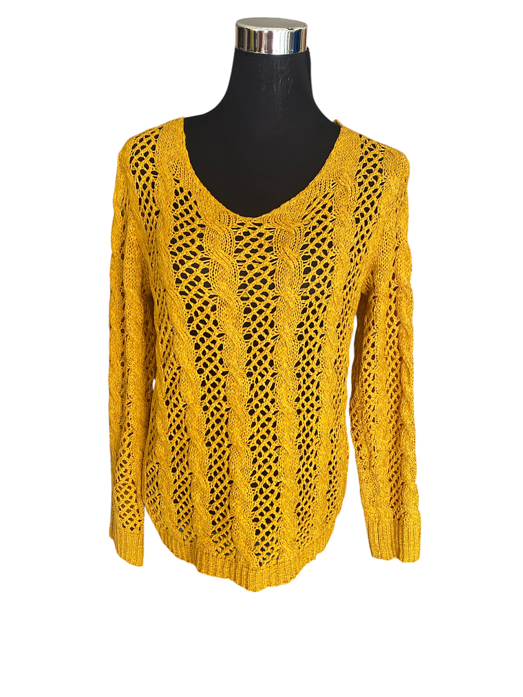 POLERON TRENZADO HILO CON AMARRA ESPALDA 9