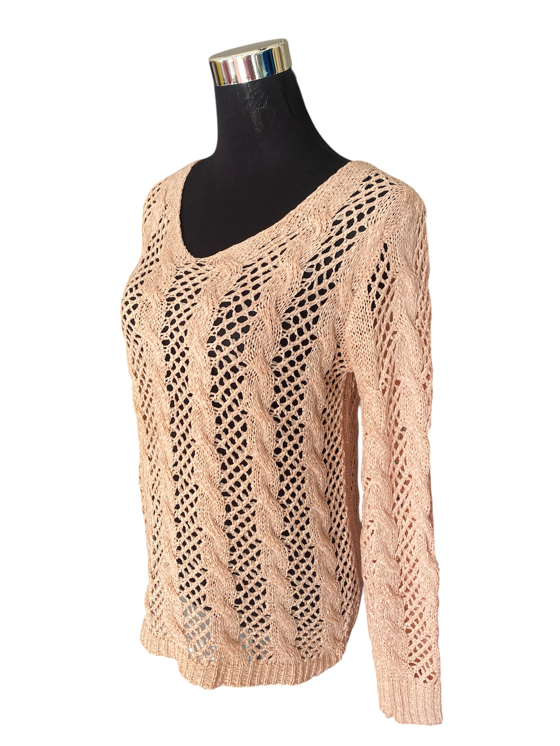 POLERON TRENZADO HILO CON AMARRA ESPALDA 10