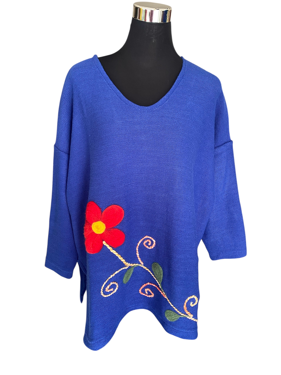 POLERON BORDADO OVERSIZE  1