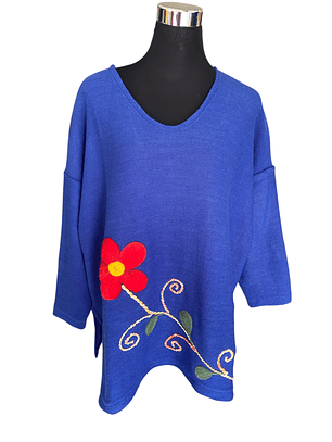 POLERON BORDADO OVERSIZE 