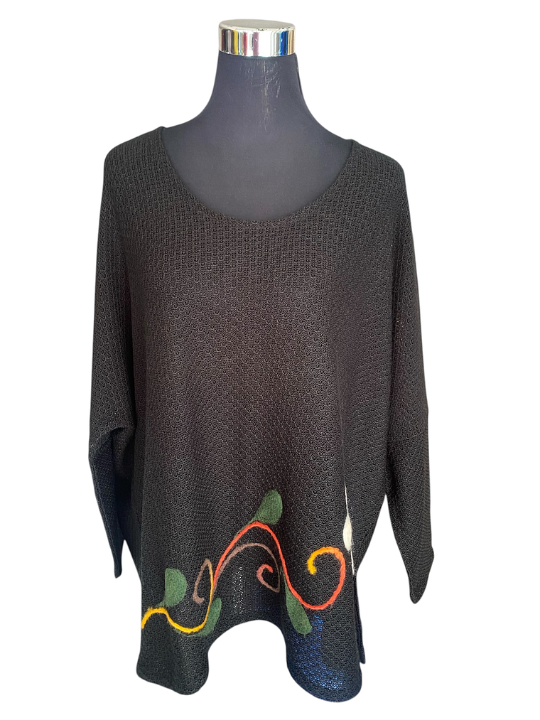 POLERON BORDADO OVERSIZE  5