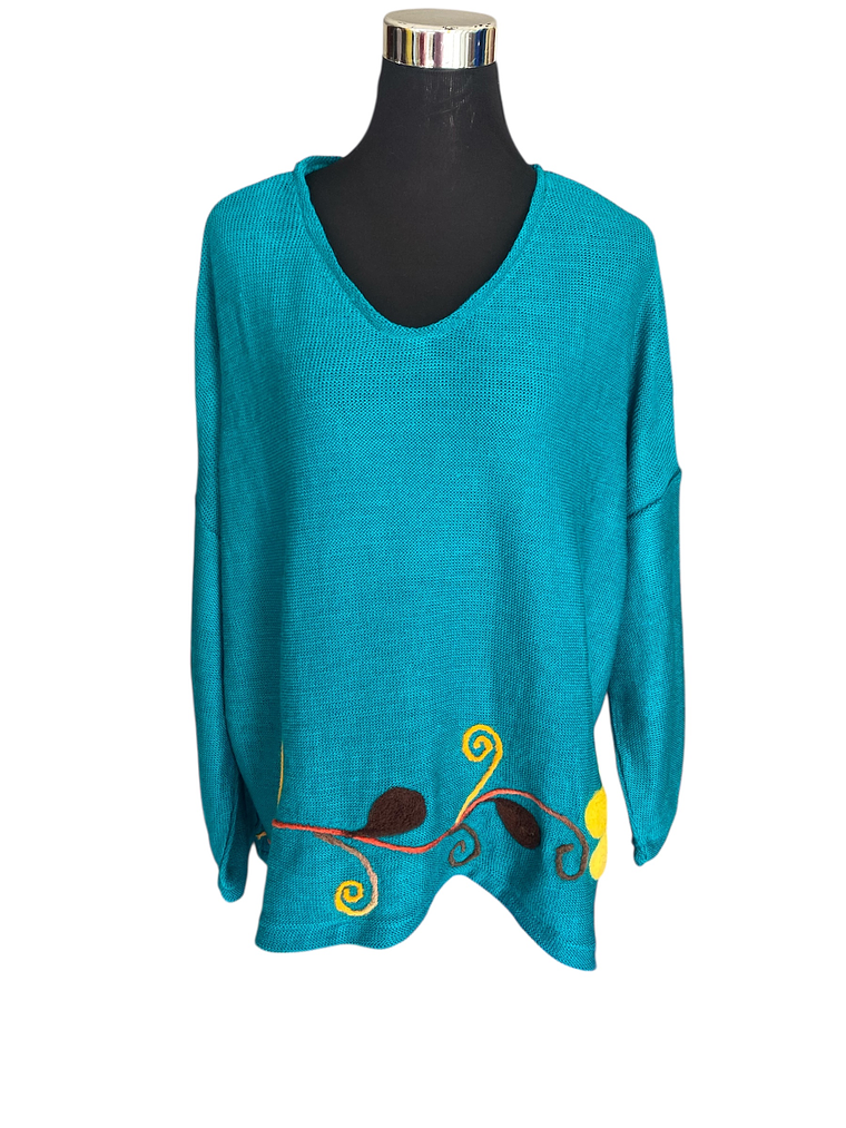 POLERON BORDADO OVERSIZE  6