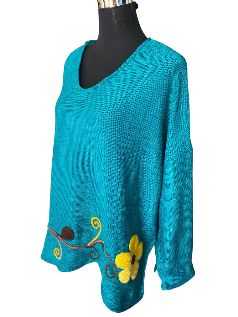 POLERON BORDADO OVERSIZE  9