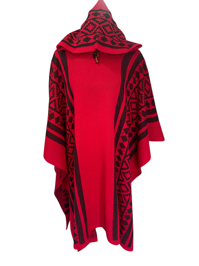 PONCHOS CON GORRO  2