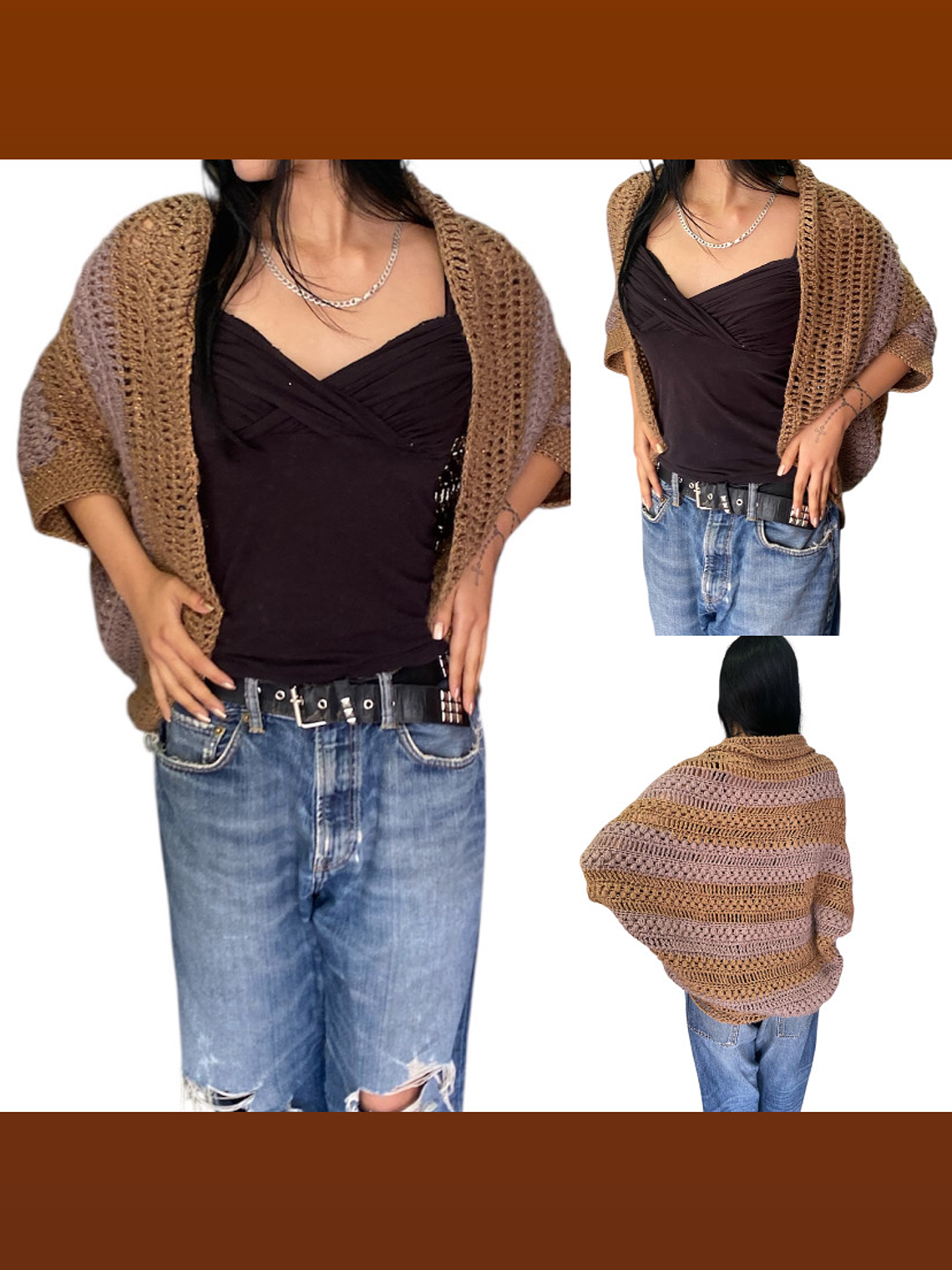 Chaleco hecho a mano crochet 7