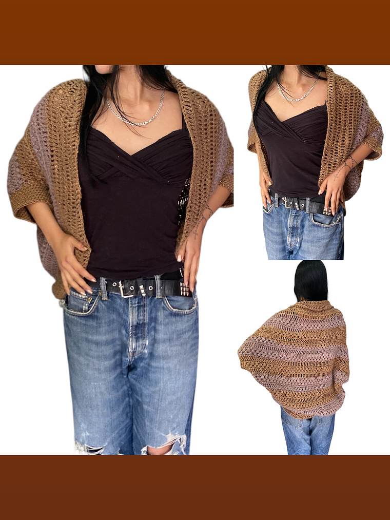 Chaleco hecho a mano crochet 7