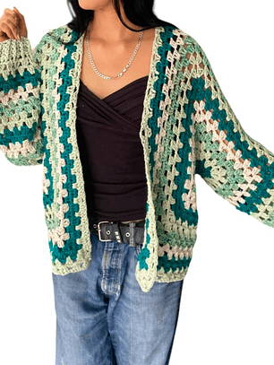 CHALECO CROCHET A MANO