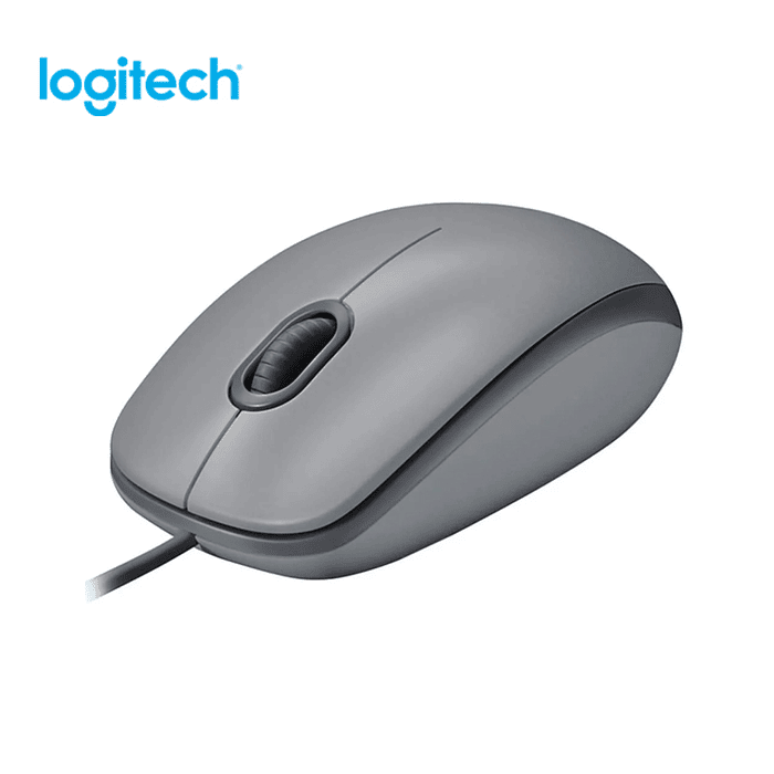 Mouse Logitech M110 Silent Optico Cable Usb Gris