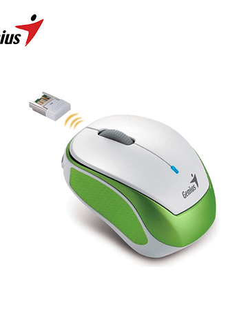 Mouse Genius Micro Traveler 9000r Wireless Recargable Verde