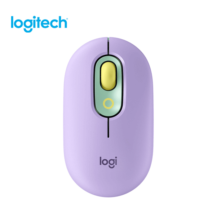 Mouse Logitech Pop Bluetooth Lila/Verde