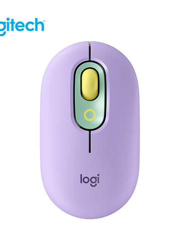 Mouse Logitech Pop Bluetooth Lila/Verde