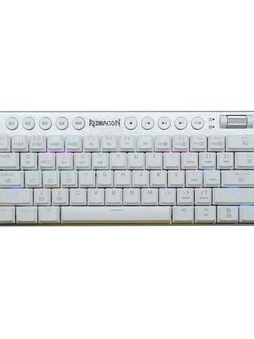 Teclado HORUS 60% Wireless English K632-PRO-RGB WHITE RED SWITCH