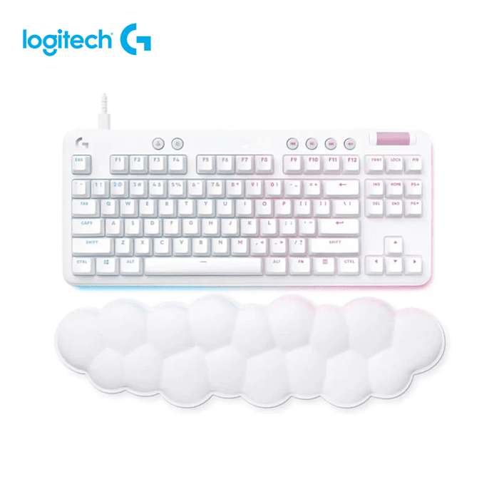 Teclado Logitech G713 Tkl Mechanical Tactile Rgb W/Palm Rest White  Aurora Collection