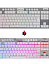 Teclado HORUS TKL K621W-RGB-SP WHITE Wireless RED SWITCH