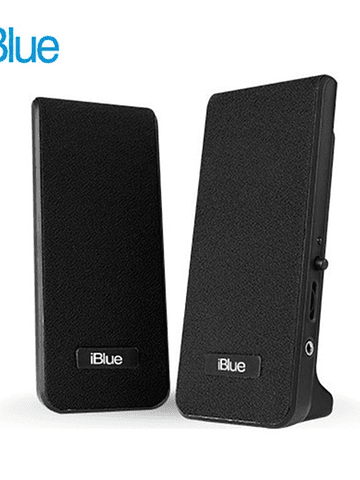 Parlante Iblue 2.0 Multimedia Black 3.5mm Usb Power