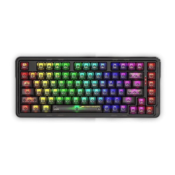 Teclado Redragon Elf Pro Black K649ctb Rgb-Pro Wireless English