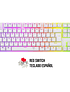 Teclado T-Dagger BORA WHITE RGB T-TGK315W-RD-SP RED SWITCH