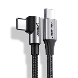 Cable Usb C 90 Grados Carga Rápida 2m Android Apple