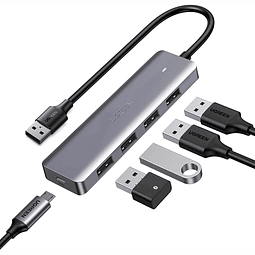 Convertidor Hub USB 3.0 - 4 puestos