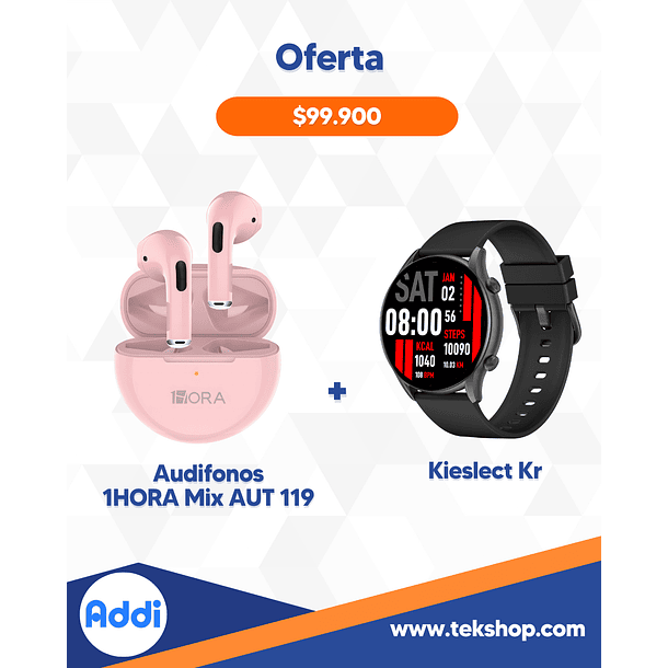 Combo Audífonos 1HORA Mix AUT 119 + Kieslect Kr 3