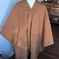 PONCHO DE ALPACA CAMELL - Miniatura 1