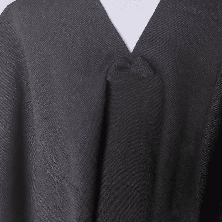 PONCHO DE LANA NEGRO 2