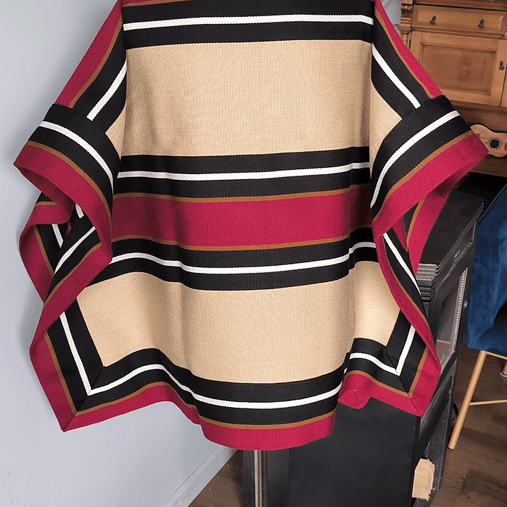 MANTA CORRALERA ADULTO ARENA, NEGRO, CAMELL, GUINDA SECA 1