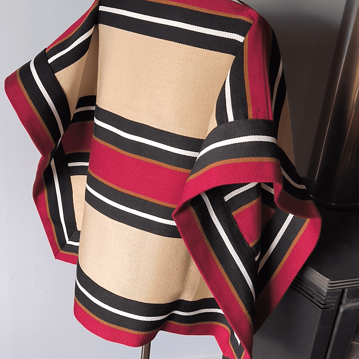 MANTA CORRALERA ADULTO ARENA, NEGRO, CAMELL, GUINDA SECA 2