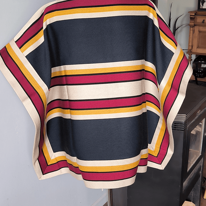 MANTA CORRALERA ADULTO AZUL, MOSTAZA, GUINDA SECA, ARENA, NEGRO 1