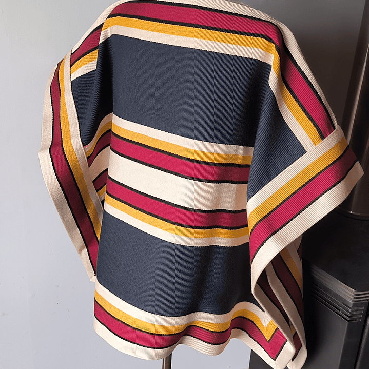 MANTA CORRALERA ADULTO AZUL, MOSTAZA, GUINDA SECA, ARENA, NEGRO 2