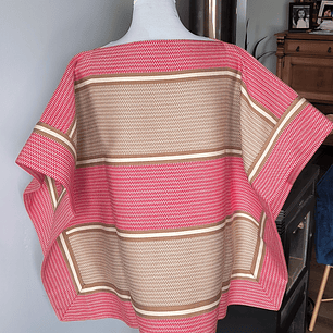 MANTA CORRALERA ADULTA A PEINECILLO ROJO, ARENA, TOSTADO