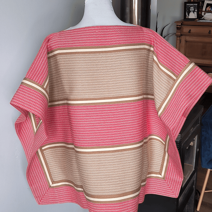 MANTA CORRALERA ADULTA A PEINECILLO ROJO, ARENA, TOSTADO 1