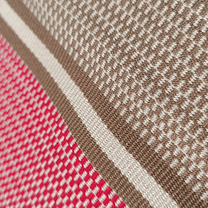 MANTA CORRALERA ADULTA A PEINECILLO ROJO, ARENA, TOSTADO 6