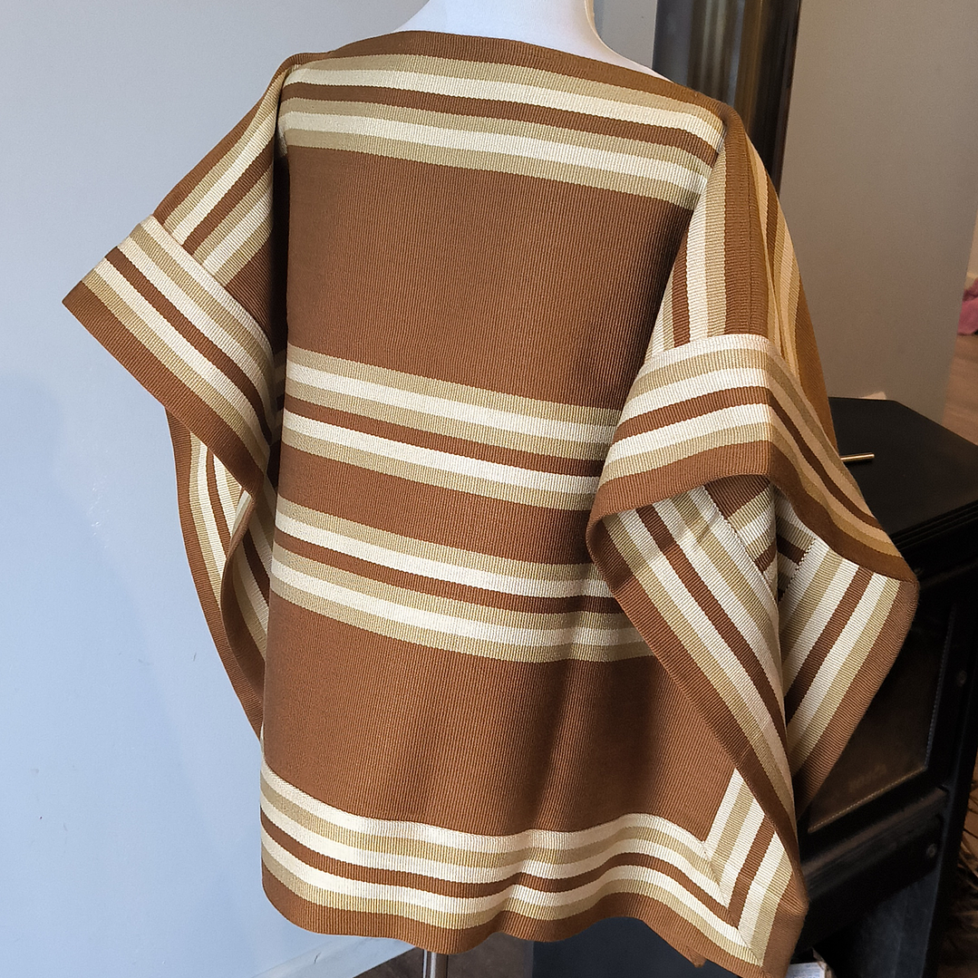 MANTA CORRALERA DE HILO ADULTO CAFÉ  2