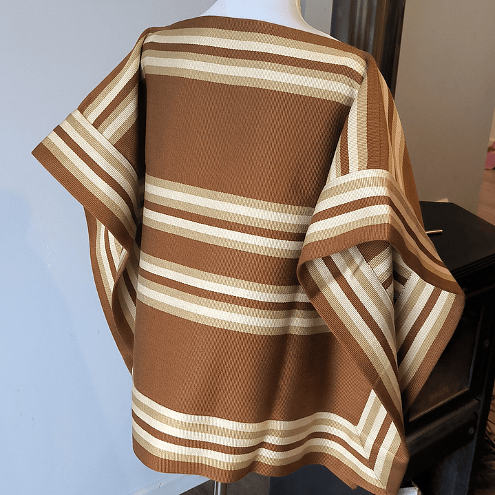 MANTA CORRALERA DE HILO ADULTO CAFÉ  2