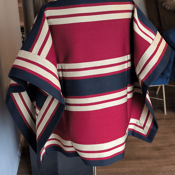 MANTA CORRALERA ADULTO ROJO/AZUL MARINO 5