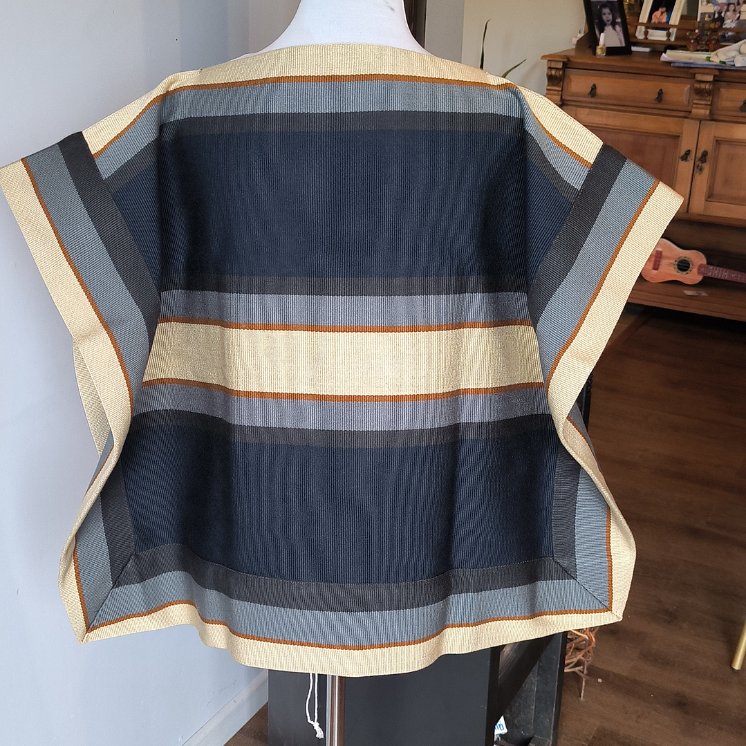 MANTA JUVENIL AZUL/GRIS/CAMELL/ARENA 1