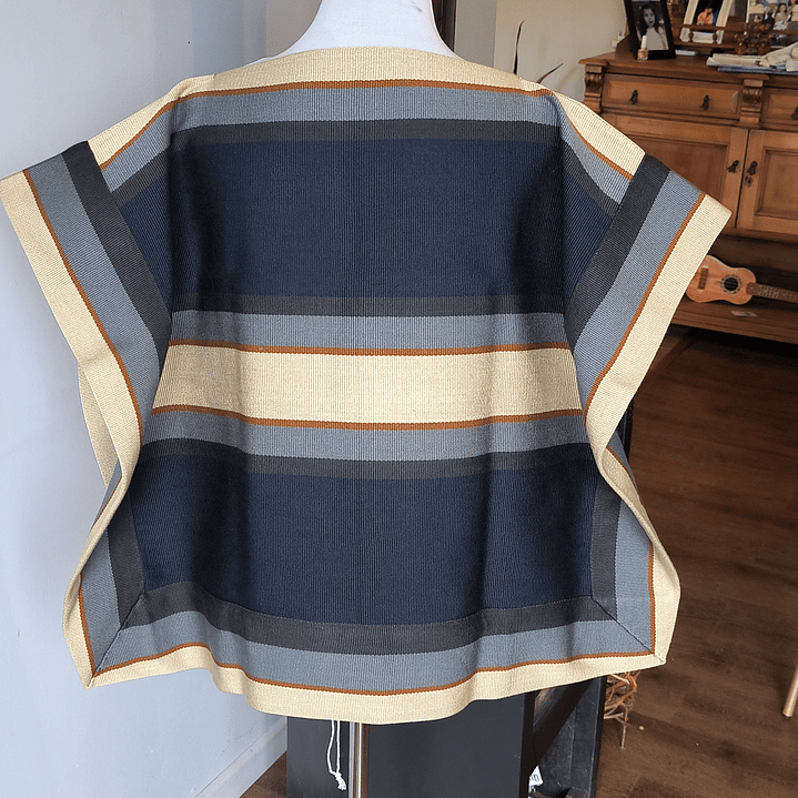 MANTA JUVENIL AZUL/GRIS/CAMELL/ARENA 1