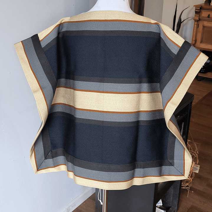 MANTA JUVENIL AZUL/GRIS/CAMELL/ARENA 4