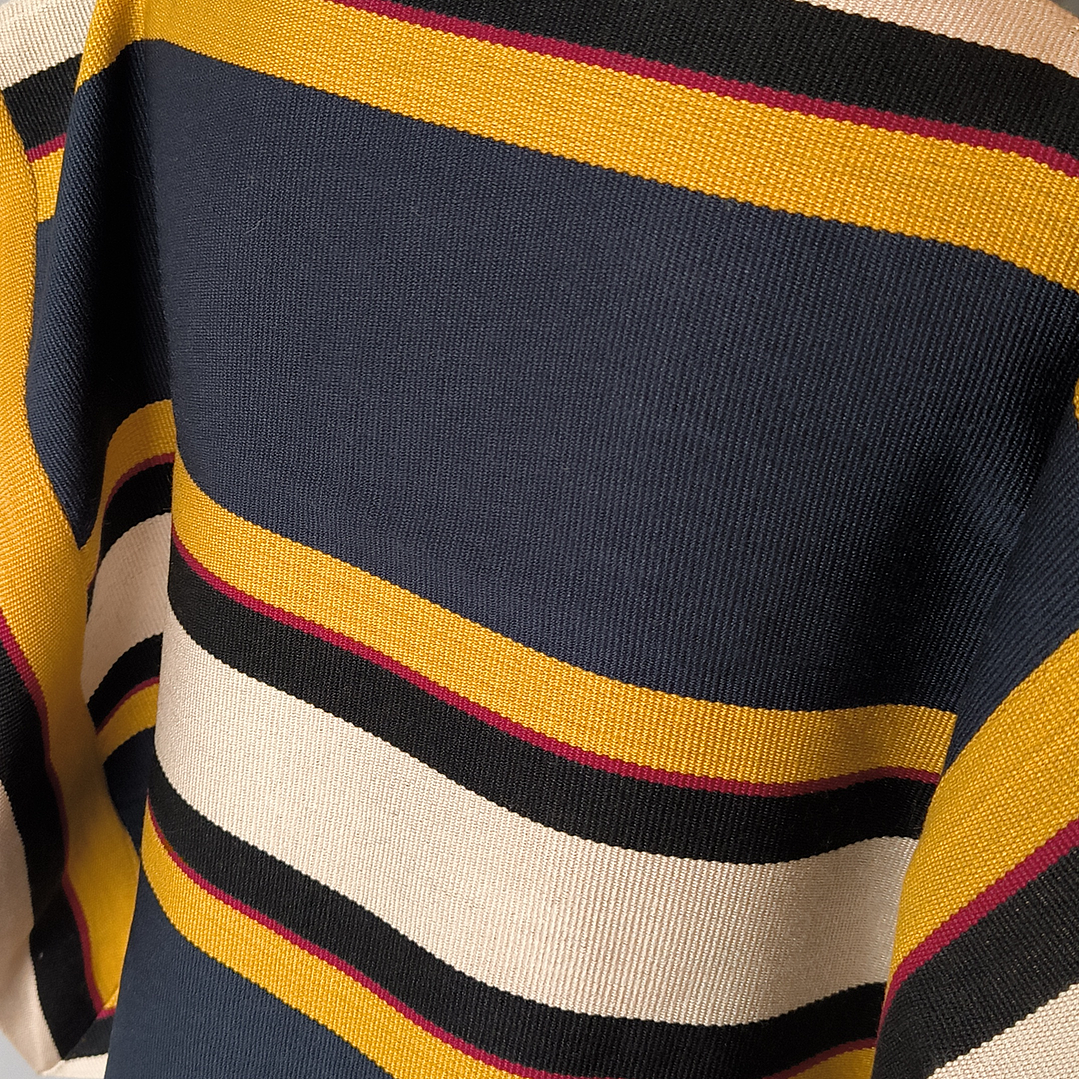 MANTA JUVENIL AZUL/NEGRO/MOSTAZA 2