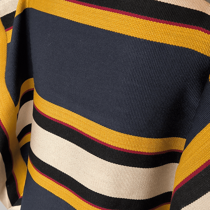 MANTA JUVENIL AZUL/NEGRO/MOSTAZA 2