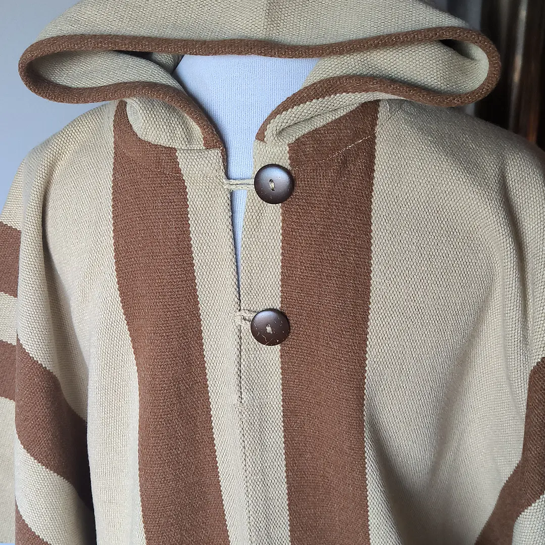 PONCHO DE LANA CON ALPACA UNISEX 5